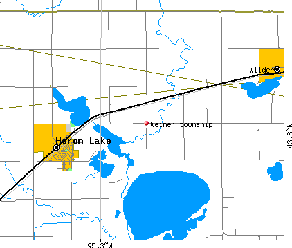 Weimer township, MN map