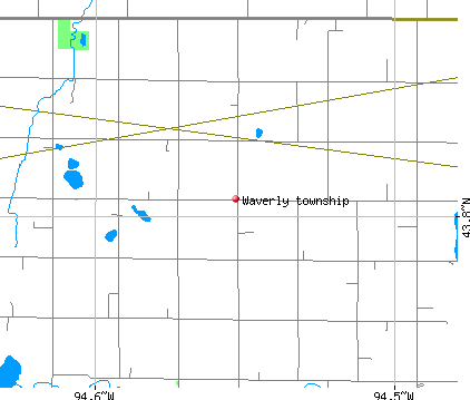 Waverly township, MN map