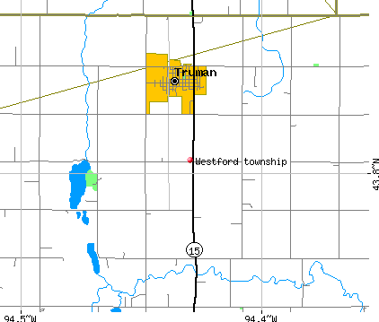 Westford township, MN map