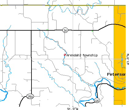 Arendahl township, MN map