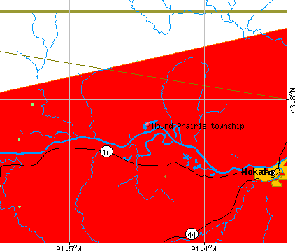 Mound Prairie township, MN map