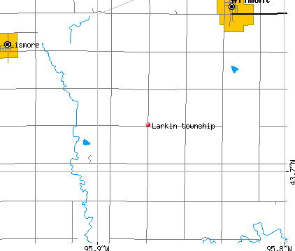 Larkin township, MN map