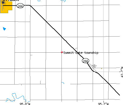 Summit Lake township, MN map