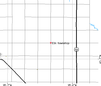 Elk township, MN map