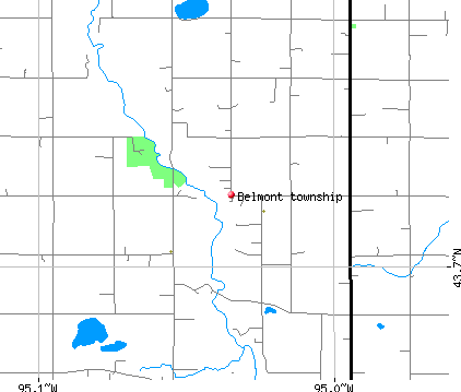 Belmont township, MN map