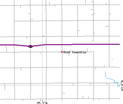 Rost township, MN map