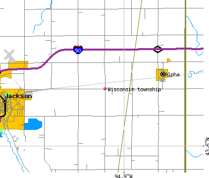 Wisconsin township, MN map