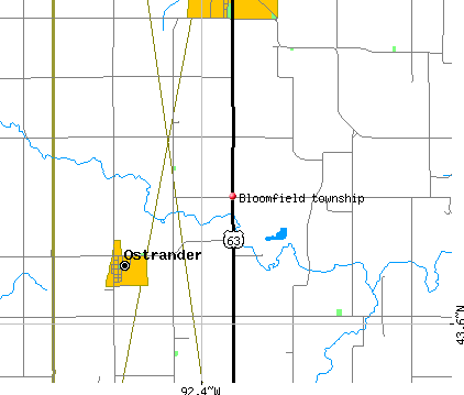 Bloomfield township, MN map