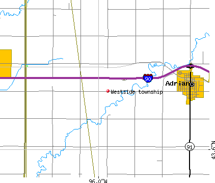Westside township, MN map