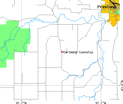 Carimona township, MN map