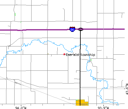 Emerald township, MN map