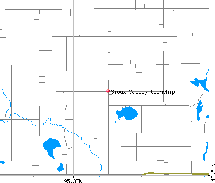 Sioux Valley township, MN map