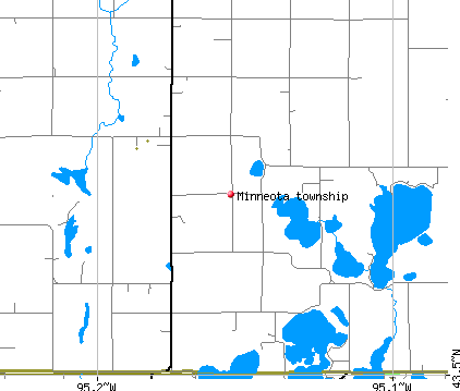 Minneota township, MN map
