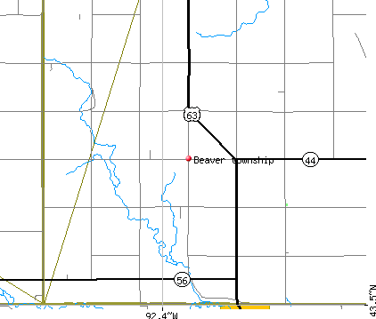 Beaver township, MN map