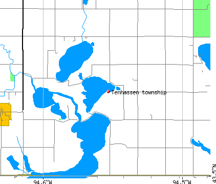 Tenhassen township, MN map
