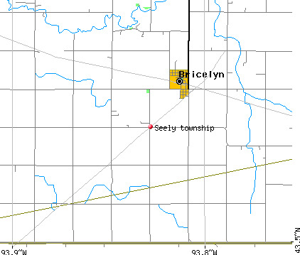 Seely township, MN map