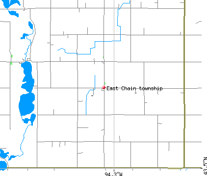 East Chain township, MN map