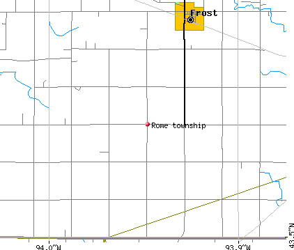 Rome township, MN map