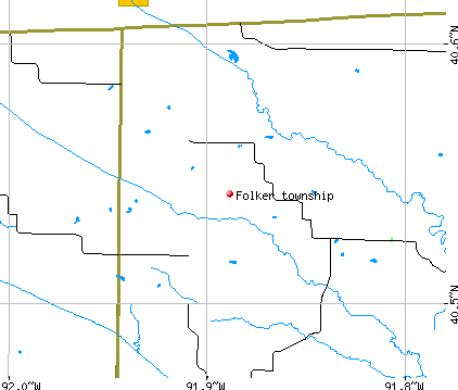 Folker township, MO map