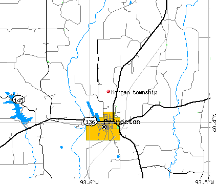 Morgan township, MO map