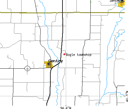Bogle township, MO map