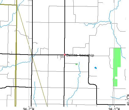 Dallas township, MO map