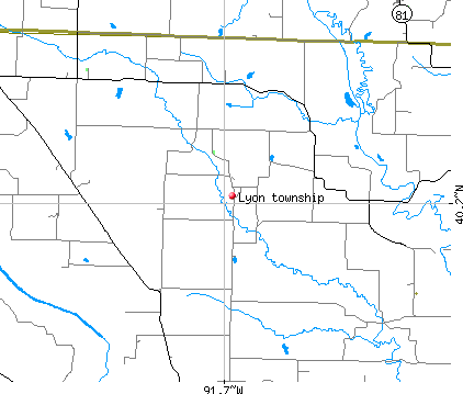 Lyon township, MO map
