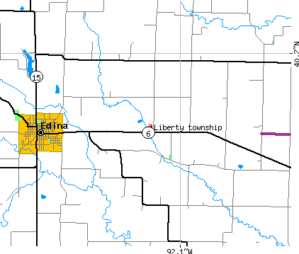 Liberty township, MO map
