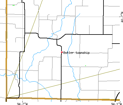 Butler township, MO map