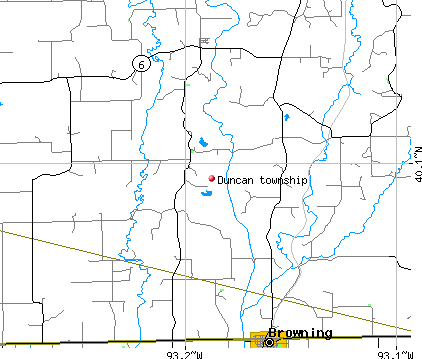Duncan township, MO map