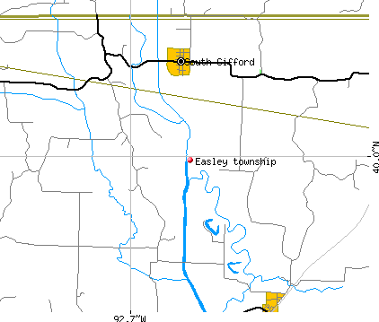 Easley township, MO map