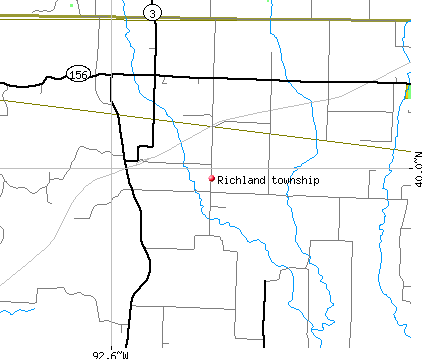 Richland township, MO map