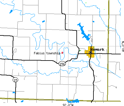 Fabius township, MO map