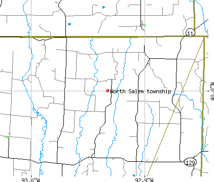 North Salem township, MO map