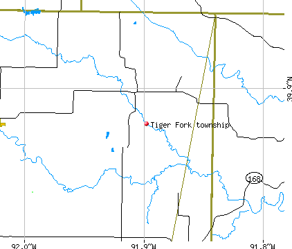 Tiger Fork township, MO map