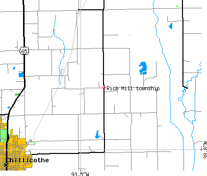 Rich Hill township, MO map