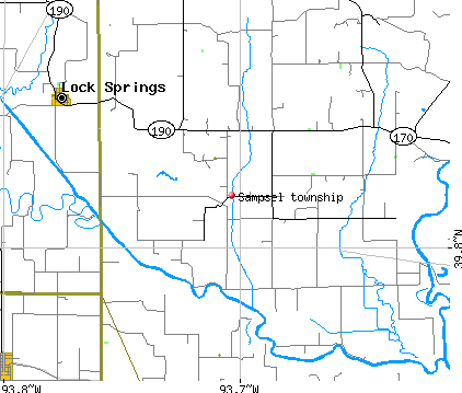 Sampsel township, MO map
