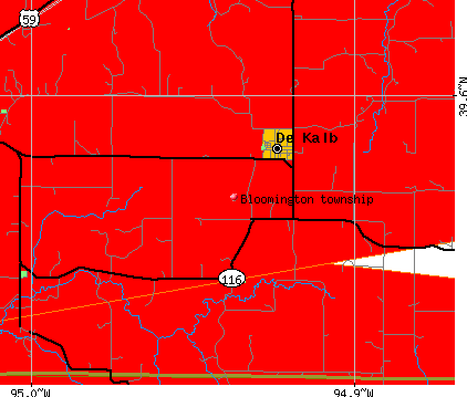 Bloomington township, MO map