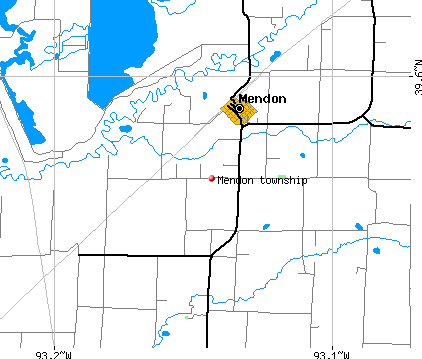 Mendon township, MO map