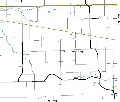Hill township, MO map