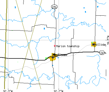 Marion township, MO map