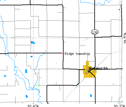 Ridge township, MO map