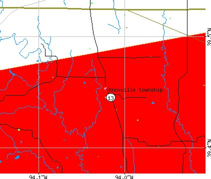 Knoxville township, MO map