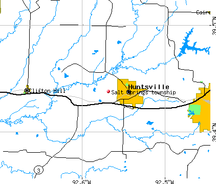 Salt Springs township, MO map