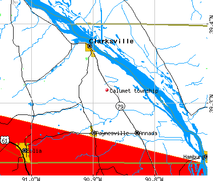 Calumet township, MO map
