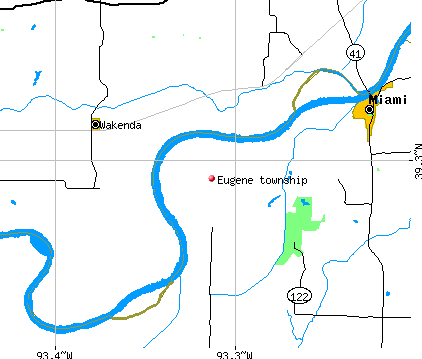 Eugene township, MO map