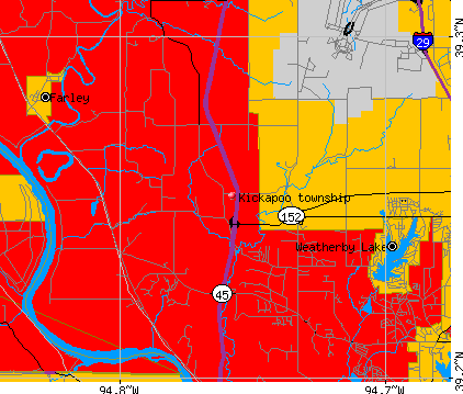 Kickapoo township, MO map