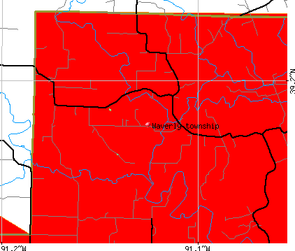 Waverly township, MO map