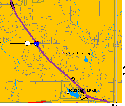 Pawnee township, MO map
