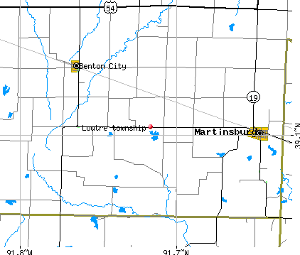 Loutre township, MO map